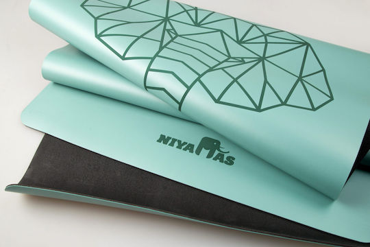 Niyamas Exercise Mat Green with Carry Strap (183x68x0.5cm)