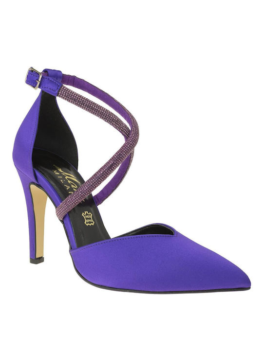 Mark Milan Ascunse Pantofi cu toc cu Toc Stiletto & Curea Violet