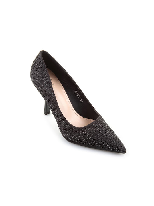 Fshoes Pointed Toe Black Heels