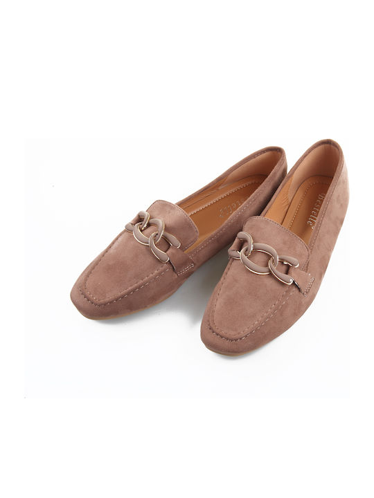 Γυναικεία Loafers σε Καφέ Χρώμα