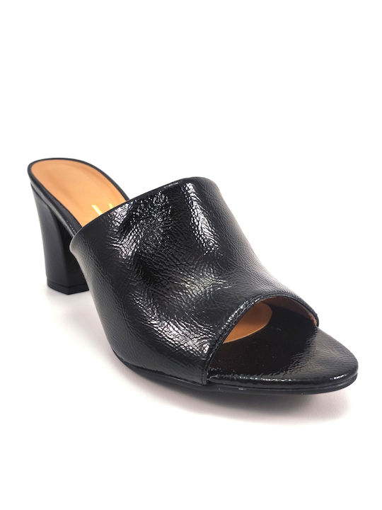 Vizzano Mules mit Chunky Hoch Absatz in Schwarz Farbe