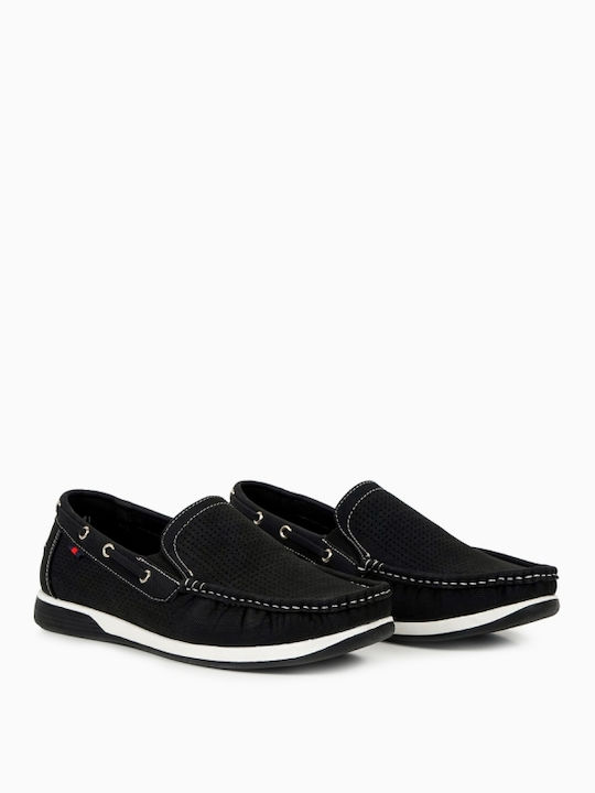 Men's Suede Loafers Black