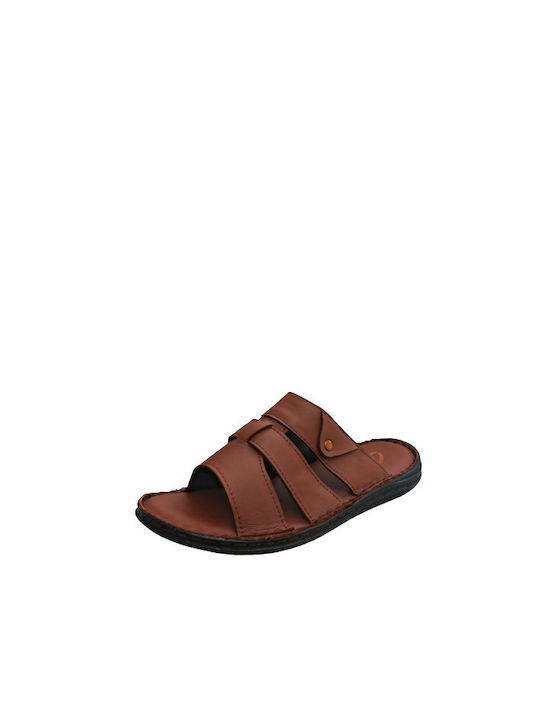 Gale Leder Herrensandalen in Braun Farbe