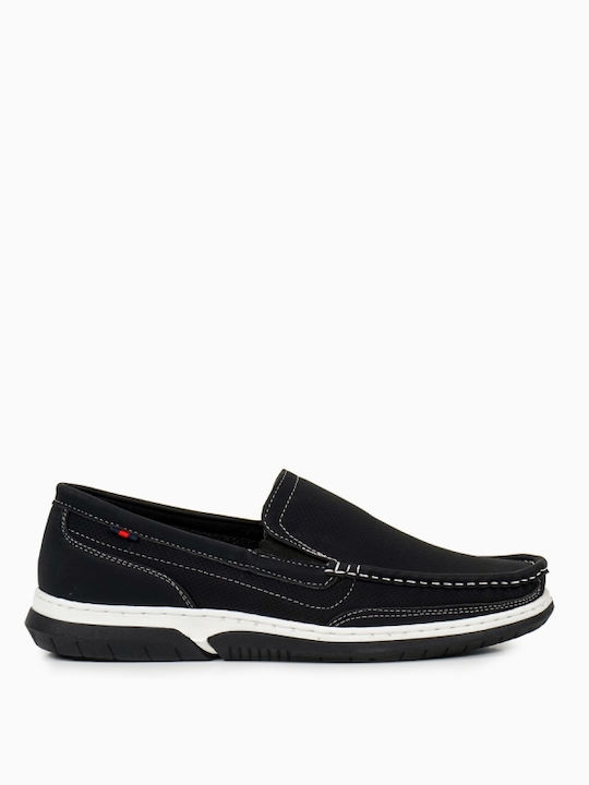 Wildleder Herren Mokassins in Schwarz Farbe