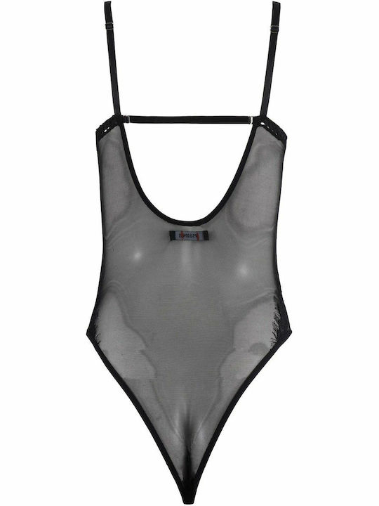 G Secret Bodysuit pentru femei Negru