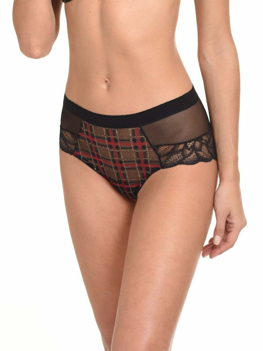Miss Rosy Δαντελένιο Σετ Εσωρούχων Σουτιέν με Boxer Μαύρο