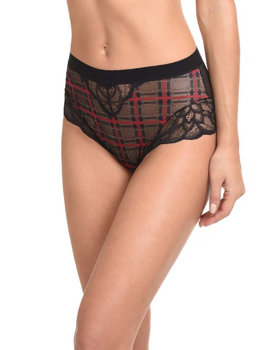 Miss Rosy Lace Underwear Set with Bra & Boxer Black
