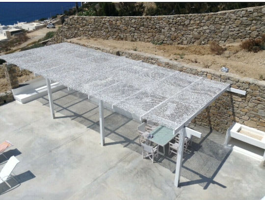 Epi Gis Правоъгълена Камуфлажна мрежа Бял 3x6m