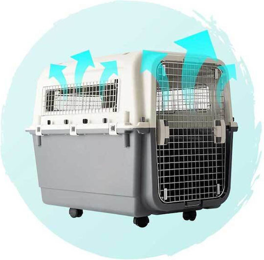 Gray Dog Transport Cage 50x33x33cm