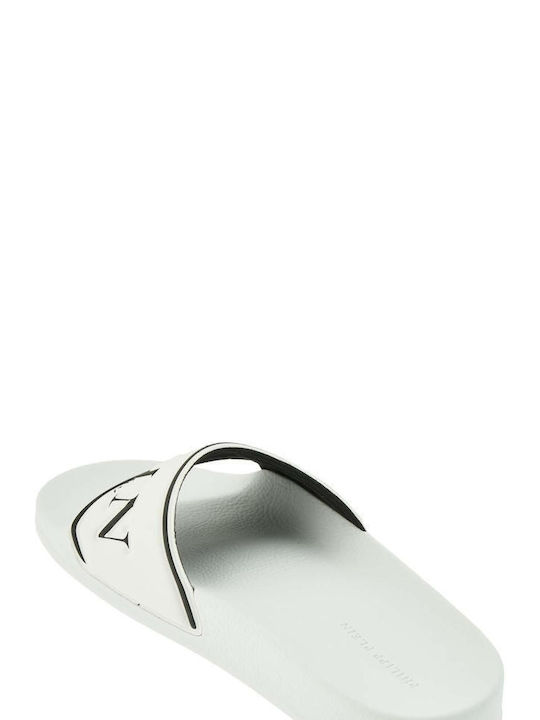 Philipp Plein Herren-Flip-Flops Weiß