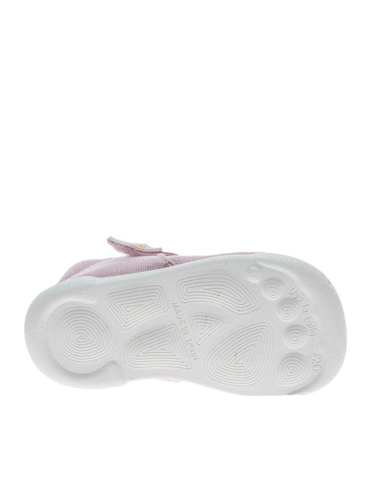 Kids Anatomic Ballerinas with Hoop & Loop Closure Pink