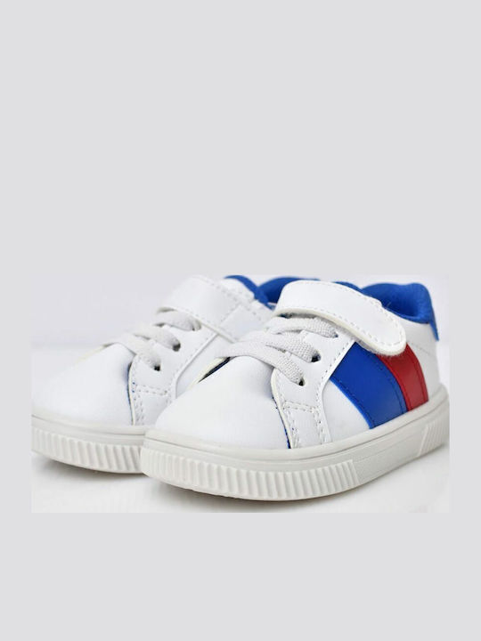 Παιδικά Sneakers με Σκρατς Λευκά