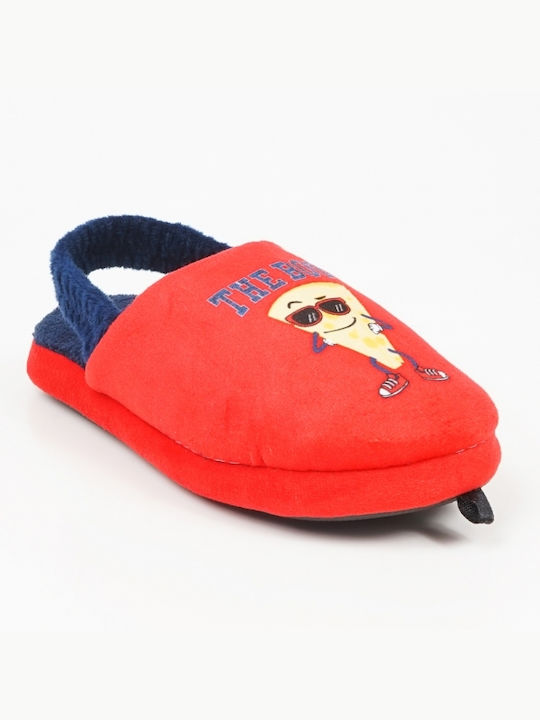 Piazza Shoes Boys Slippers Red