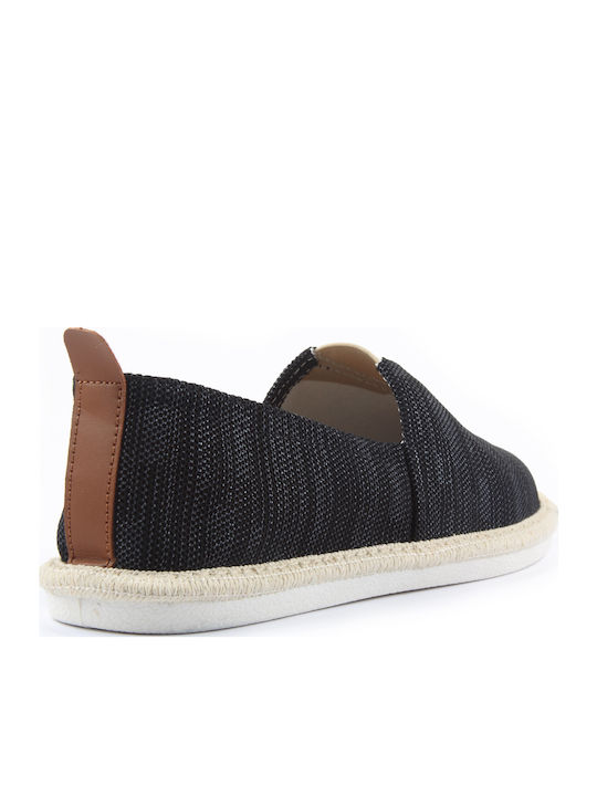Stoff Herren Espadrilles in Schwarz Farbe