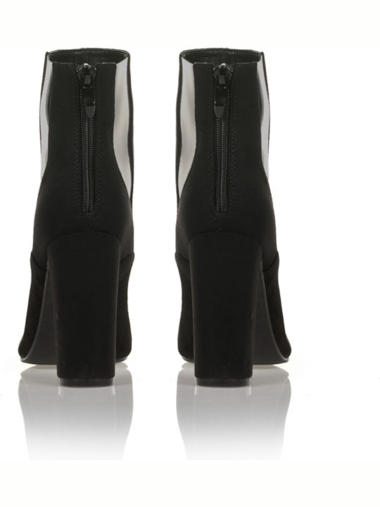 Ghete dama de catifea cu Ankle Boots Negru