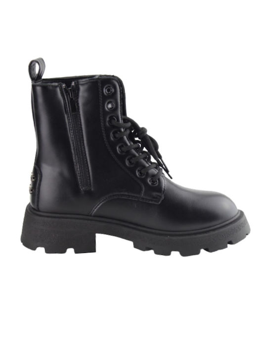 Plato Women's Combat Boots Black