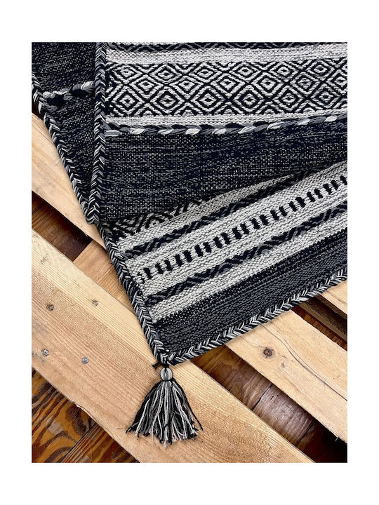 Koulis Carpets Summer Cotton Bedroom Rugs Set Gray 0018-00008-070 3pcs