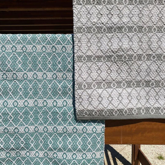 Koulis Carpets Summer Cotton Bedroom Rugs Set Green 0018-00004-070 3pcs