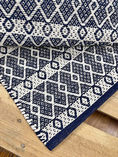 Koulis Carpets Σετ Χαλιά Κρεβατοκάμαρας Βαμβακερά Μπλε 0018-00005-070 3τμχ