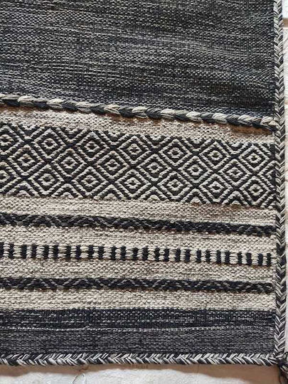 Koulis Carpets Σετ Καλοκαιρινά Χαλιά Κρεβατοκάμαρας Βαμβακερά Γκρι 3τμχ