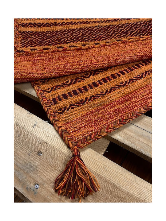 Koulis Carpets Σετ Καλοκαιρινά Χαλιά Κρεβατοκάμαρας Βαμβακερά Πορτοκαλί 0018-00009-070 3τμχ