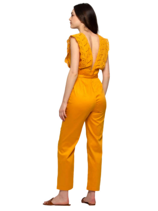 kocca Women's Sleeveless One-piece Suit Orange