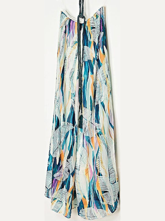 Women's Strapless One-piece Suit Multicolored