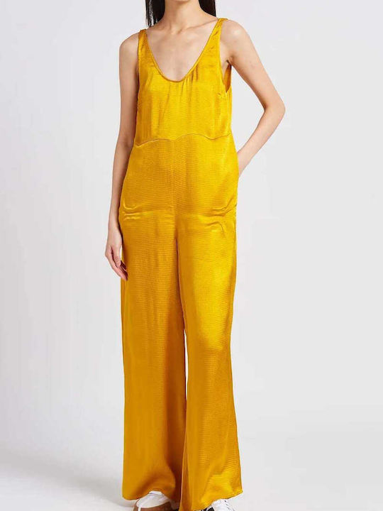 Women's Sleeveless One-piece Suit Orange