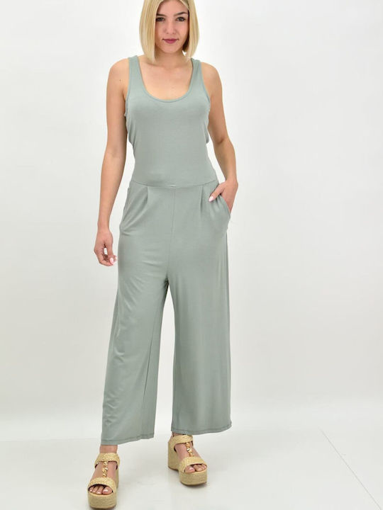 First Woman Women's Sleeveless One-piece Suit Gray