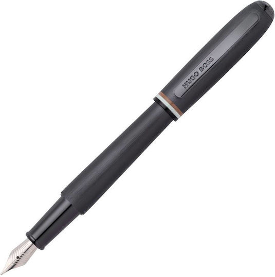 Boss Fountain Pen Black Brass with Black Ink