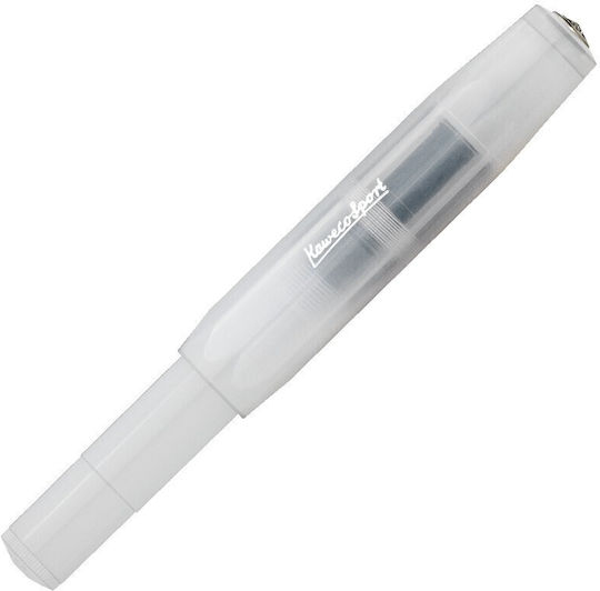 Kaweco Frosted Sport Писалка Fine 0.6mm Бяла с Червено Мастило