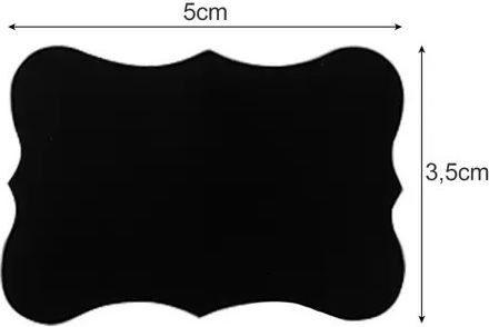 Malatec Small Adhesive Labels in Black Color