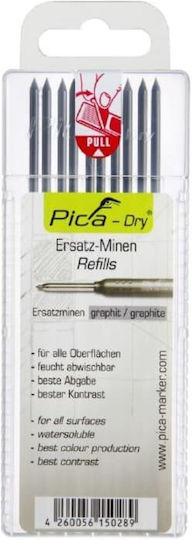 Pica 10 Packages x 10 Pencil Leads DRY Refills Thickness 2.8mm Type 2B