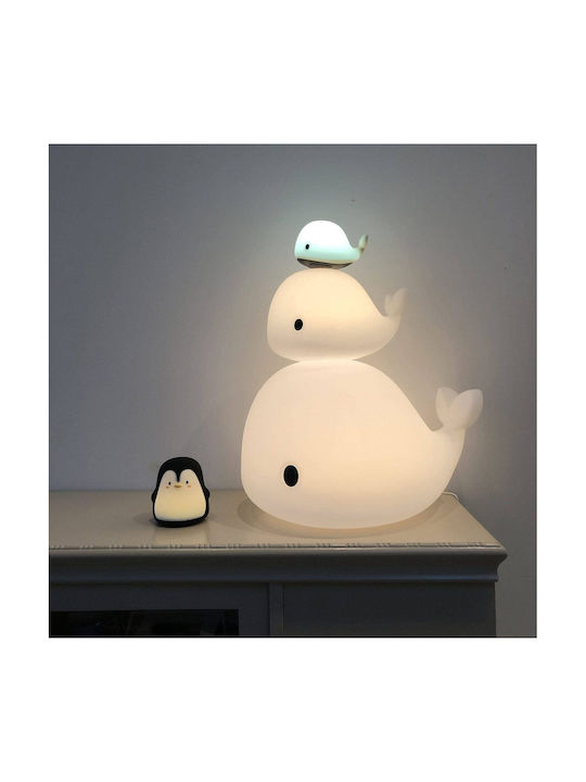 Filibabba Luminiță de Noapte LED Christian Whale Multicolor