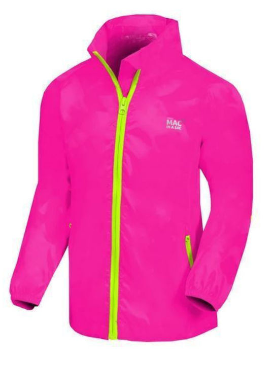 Wasserdicht Kinder Sportjacke Kurz Rosa