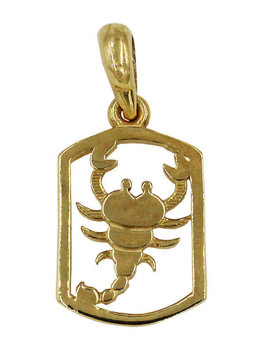 Roloi Kaliamanis Anhänger Kinder Amulett mit Kette aus Gold 14K ZC1001