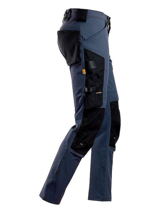 Snickers Workwear AllroundWork Full Stretch Snickers Παντελόνι Εργασίας Navy Μπλε