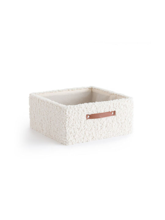 La Redoute Interieurs Dekorativer Korb Stoff mit Griffen Beige 31cm