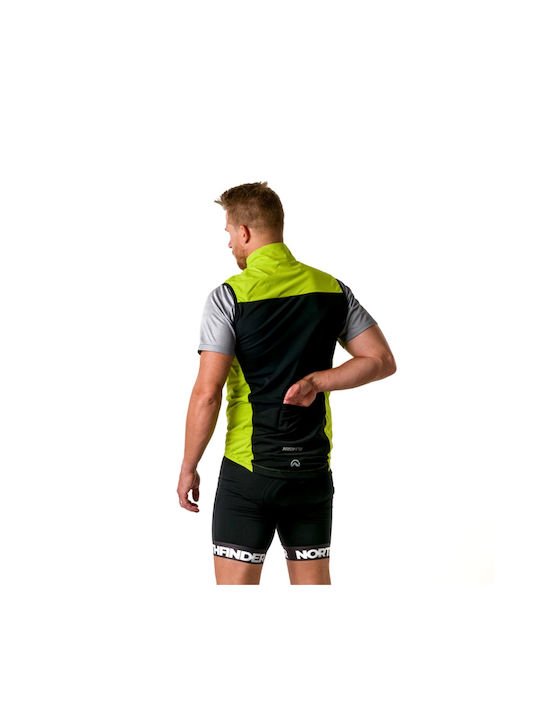 Northfinder Männer Wasserdicht Fahrrad-Windjacke Ärmellos Grün