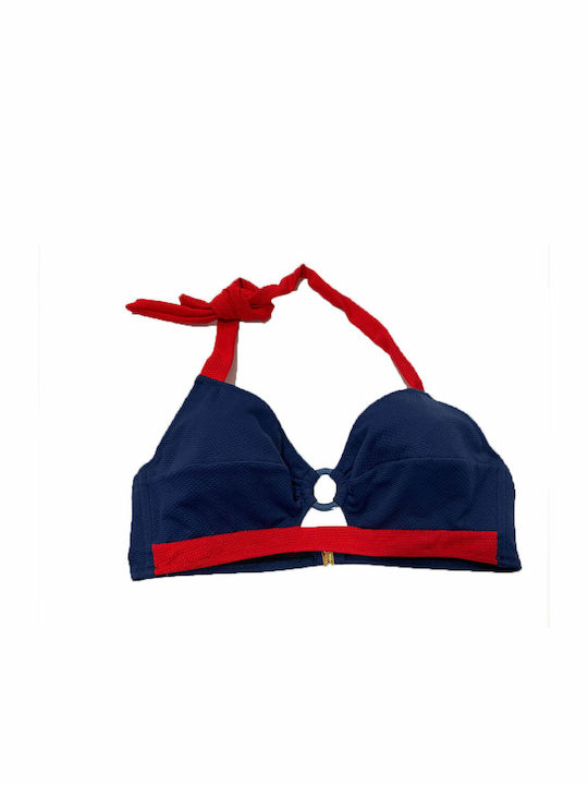 Bilitis Set Bikini Ψηλόμεσο Navy Μπλε