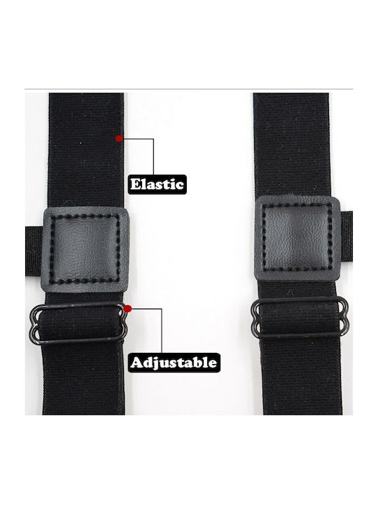 JFashion Suspenders Monochrome Black