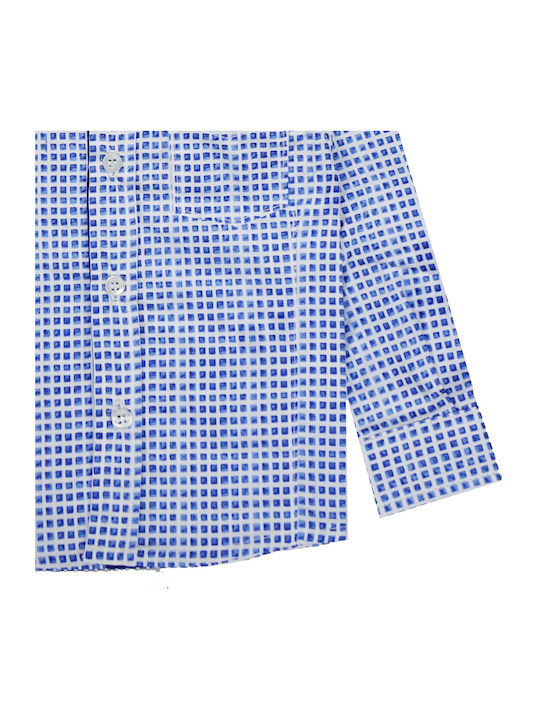 Kinder Hemd Langarm Blau
