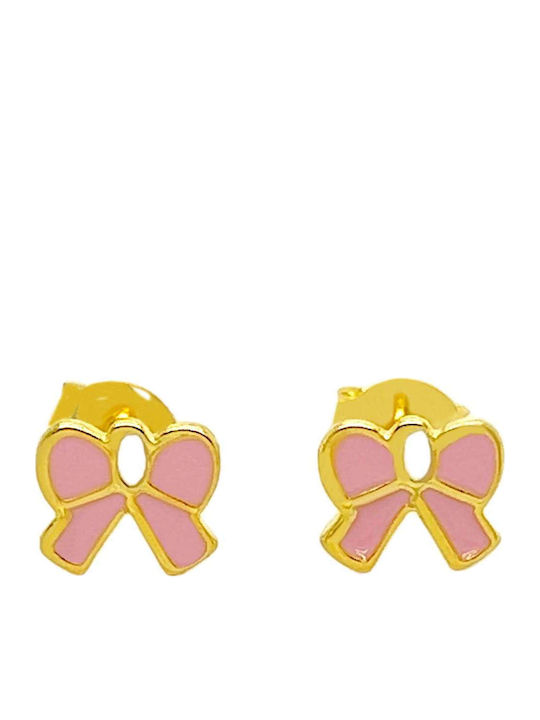 Xryseio Cercei Copii Placat Cu Aur Tip Studs Din Argint