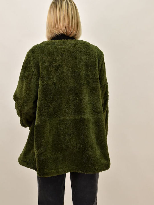 Scurtă Blană de damă Verde
