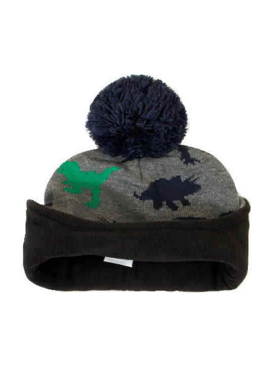 Kids Beanie Knitted Gray