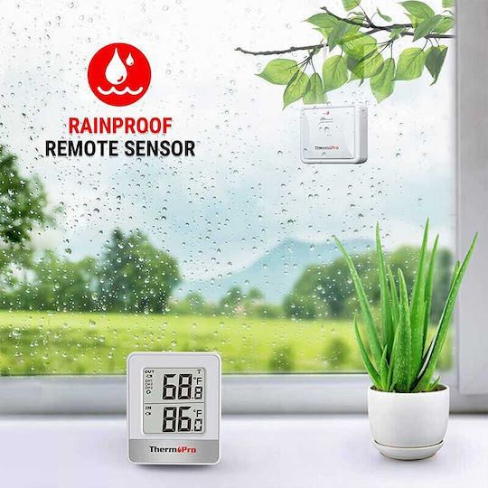 Thermo Pro Θερμόμετρo για Χρήση σε Εσωτερικό & Εξωτερικό Χώρο