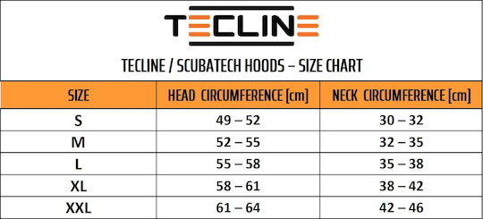Tecline Κουκούλα Κατάδυσης 7mm