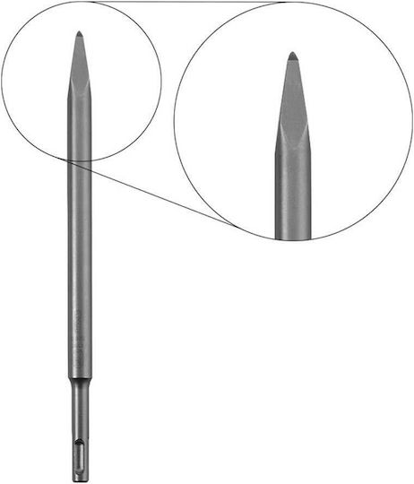 KWB Pointed Chisel 250mm with SDS Plus Socket