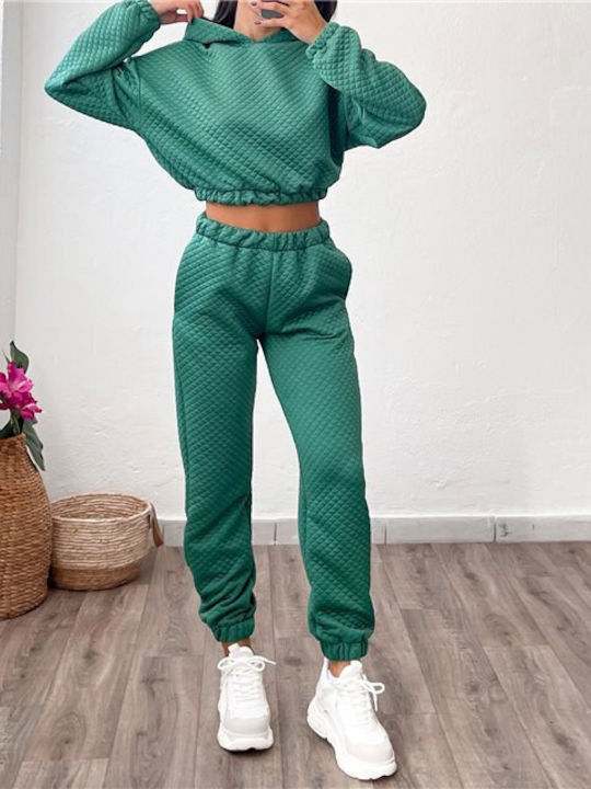 Chica Damen-Sweatpants-Set Grün