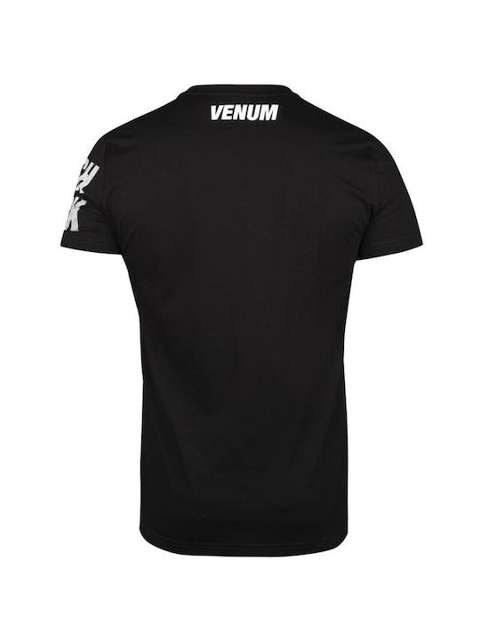 Venum Bărbați Cu mânecă scurtă Tricou VENUM-03661 pentru Muay Thai Neagră